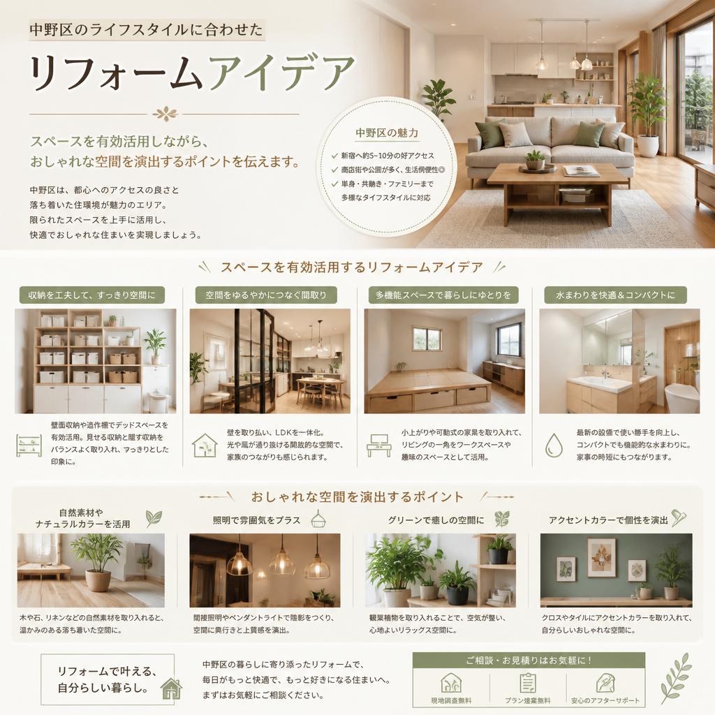 中野区にぴったりなリフォームアイデア