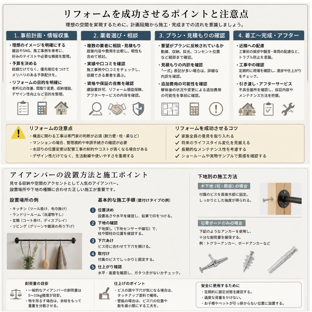 リフォーム過程のポイント