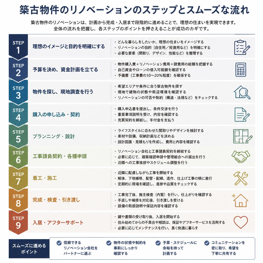 リノベーションの流れ