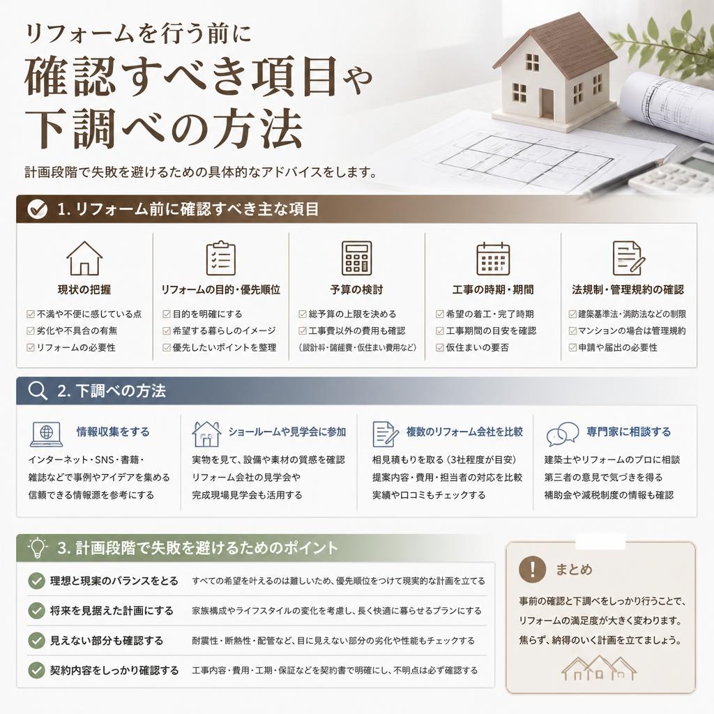 失敗しないための事前準備