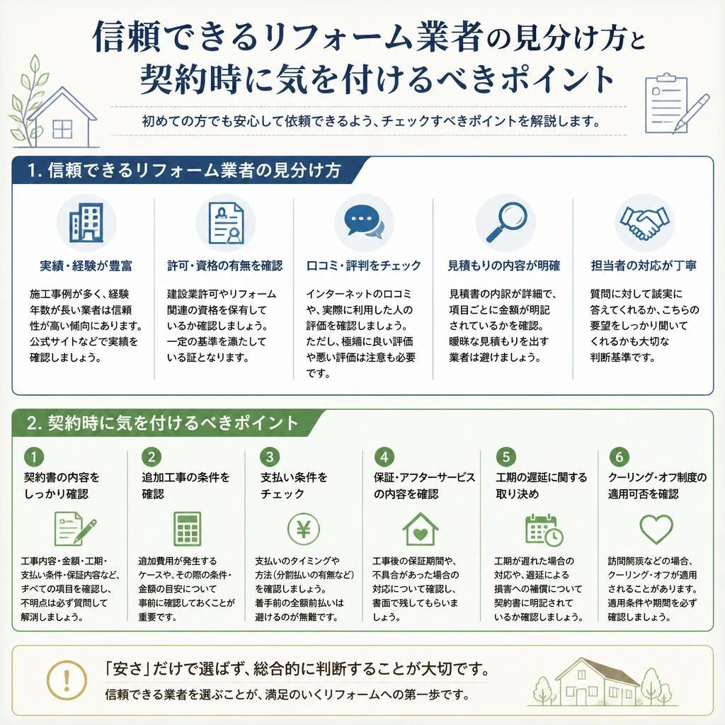 注意すべき業者の選び方