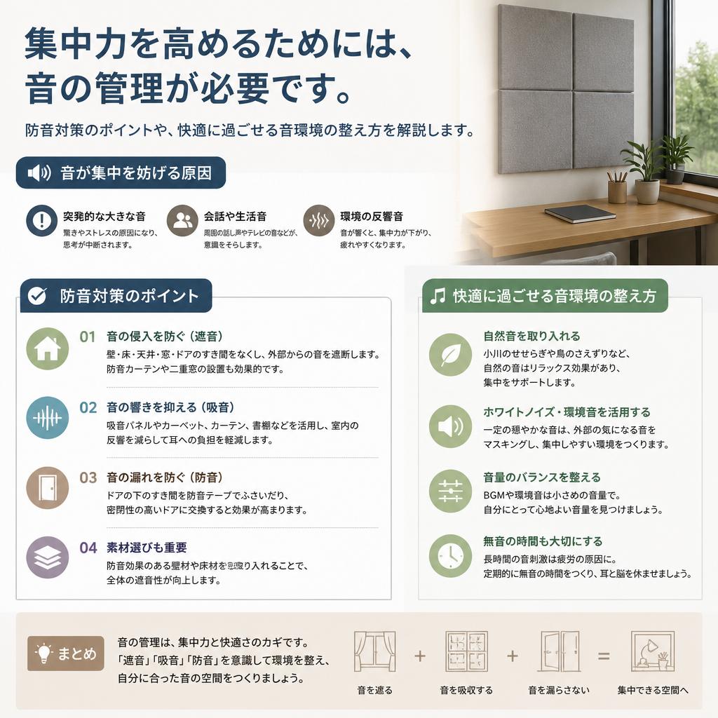 4. 空間の音環境を見直す