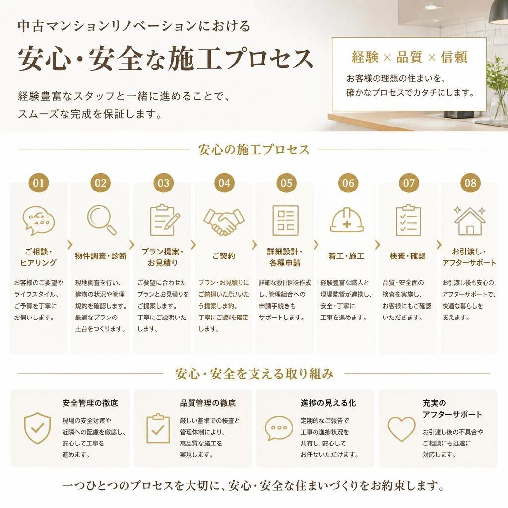 リノベーションの安心・安全とは