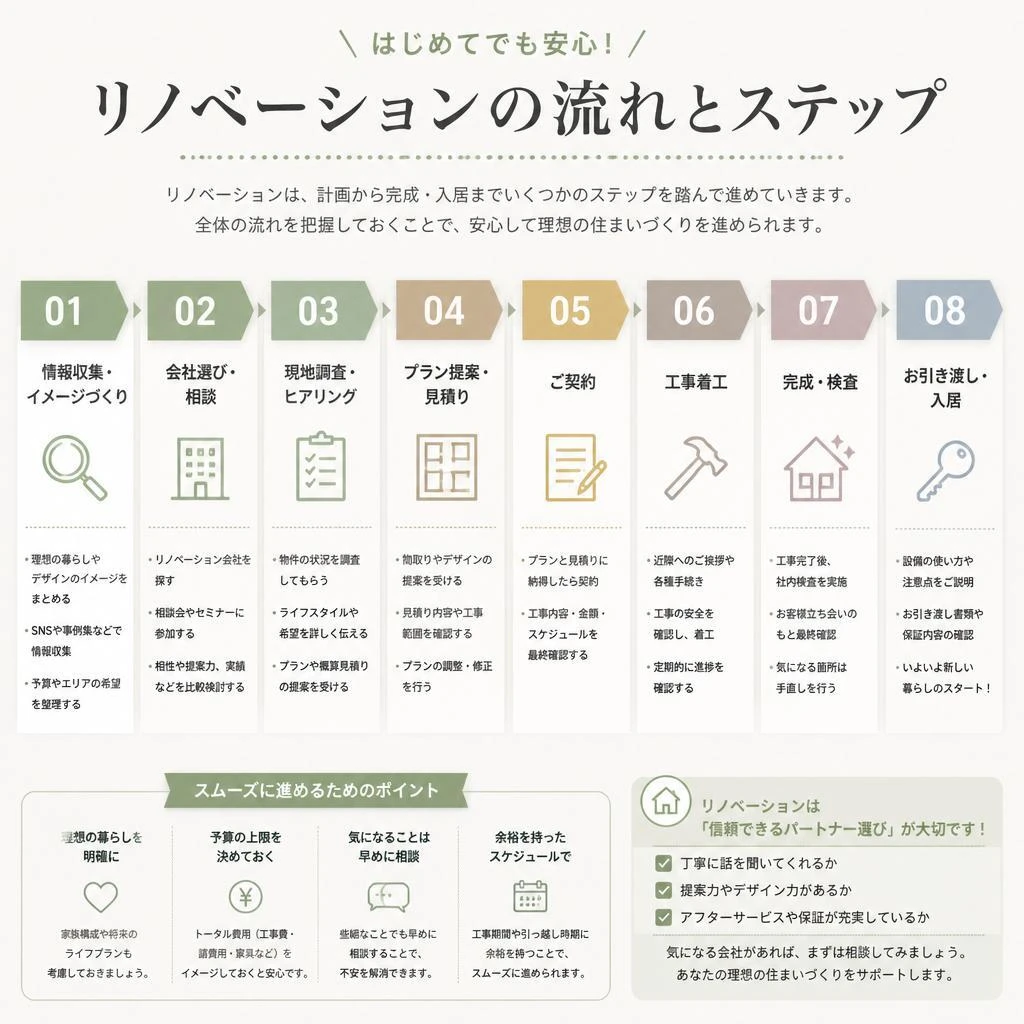 リノベーションの流れ