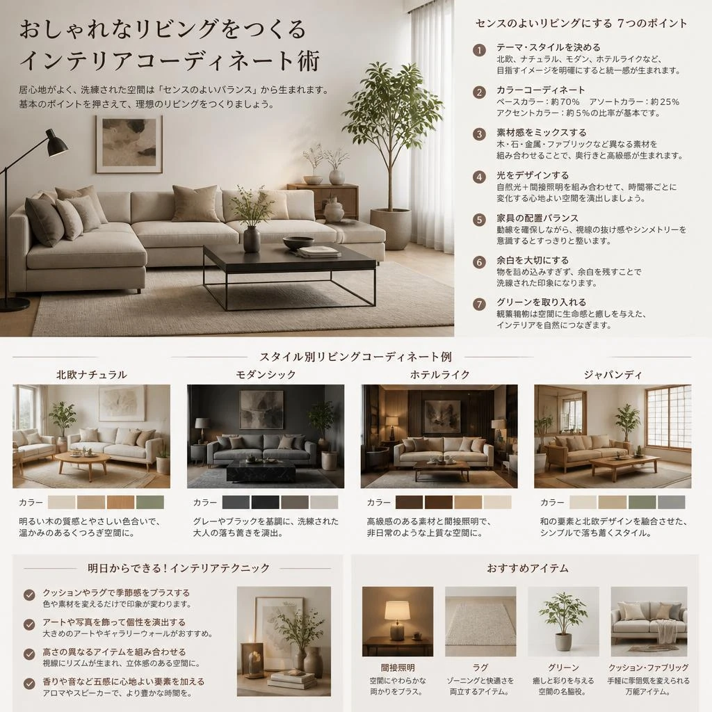 おしゃれなリビングアイデア