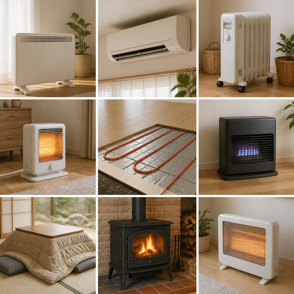 2. おすすめ暖房器具の種類と特徴