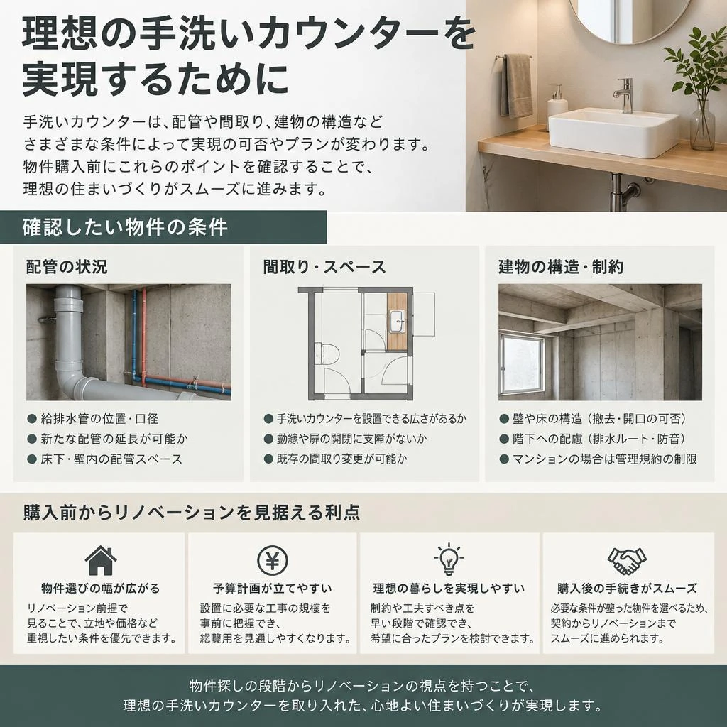 中古マンションだからこそ、物件選びから理想のトイレを考える