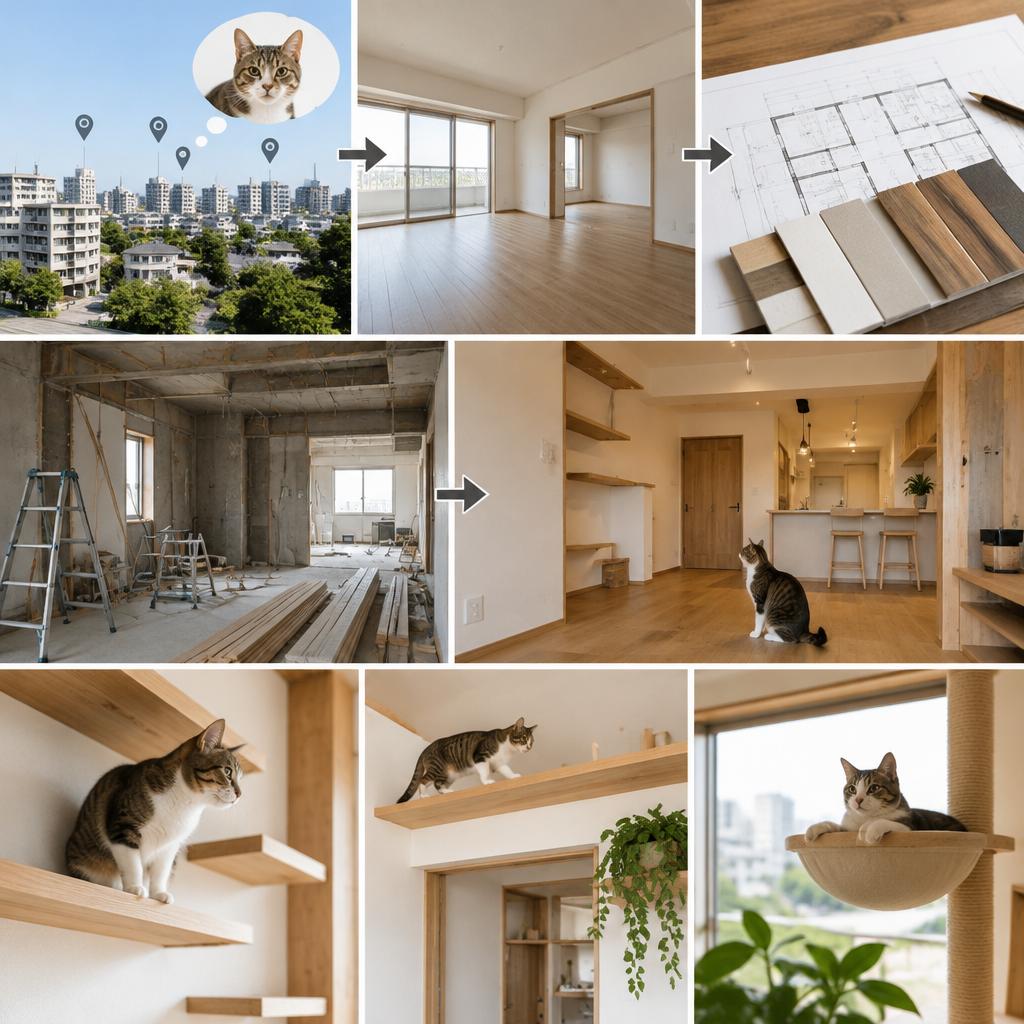 新宿区の中古マンションが、猫と人の理想の住まいに変わるまで