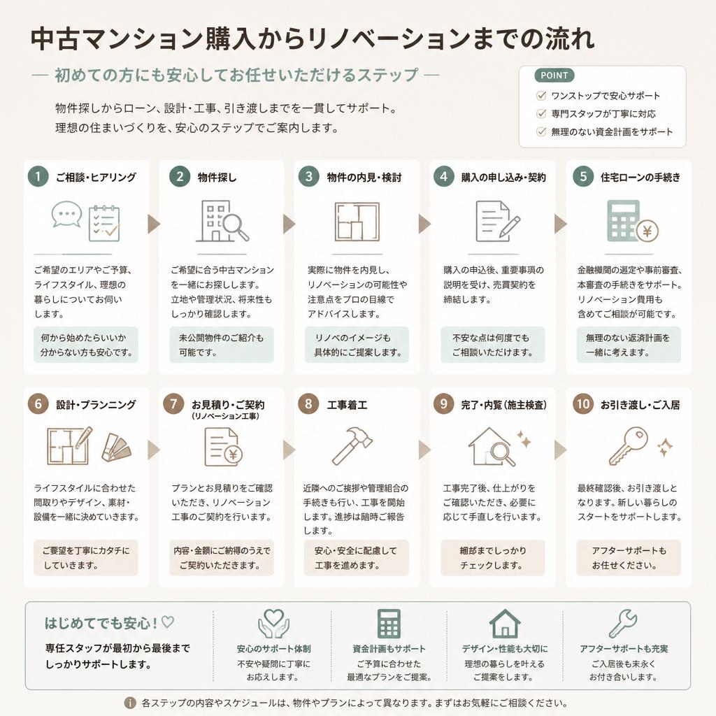 施工の流れ