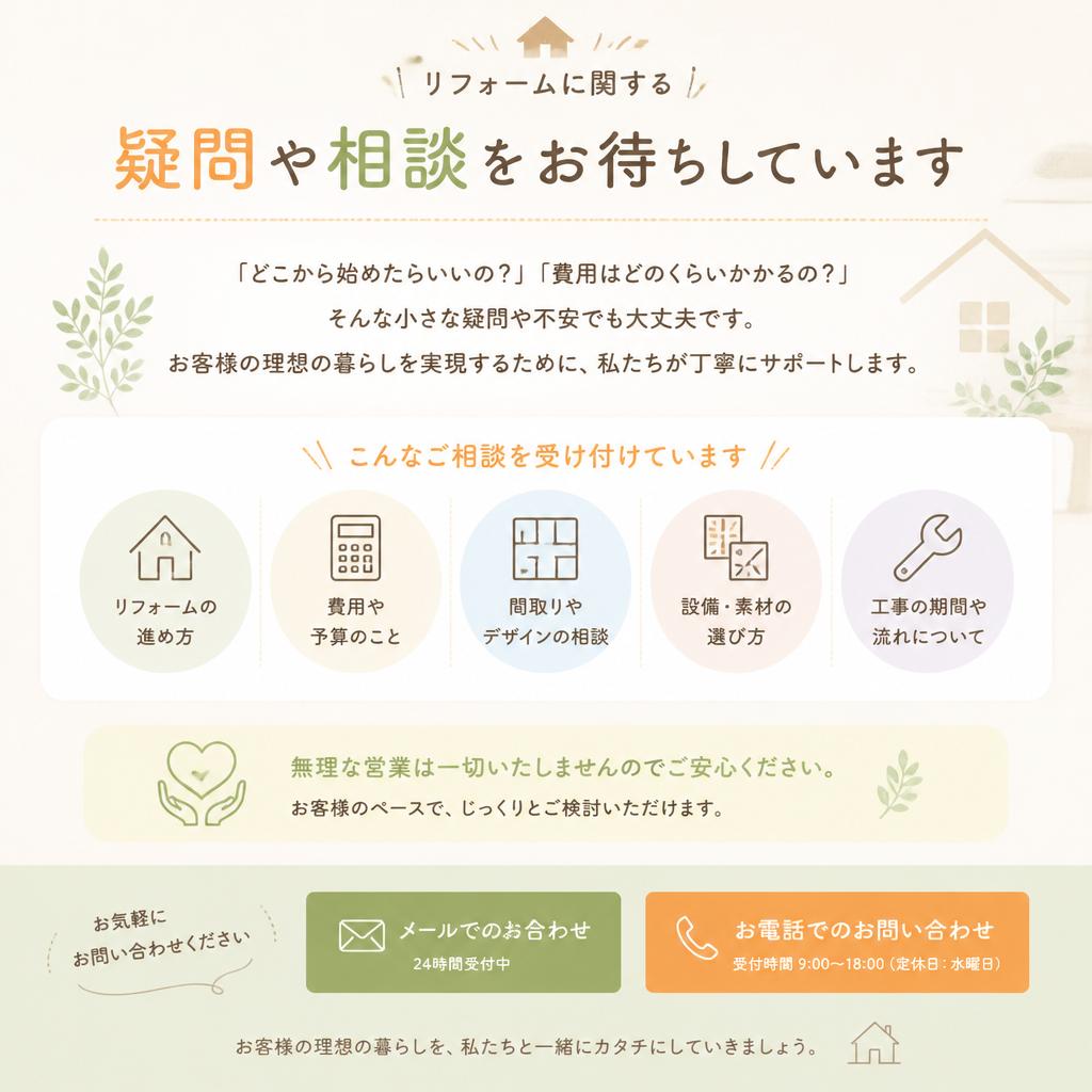 7. お問い合わせや無料相談のご案内
